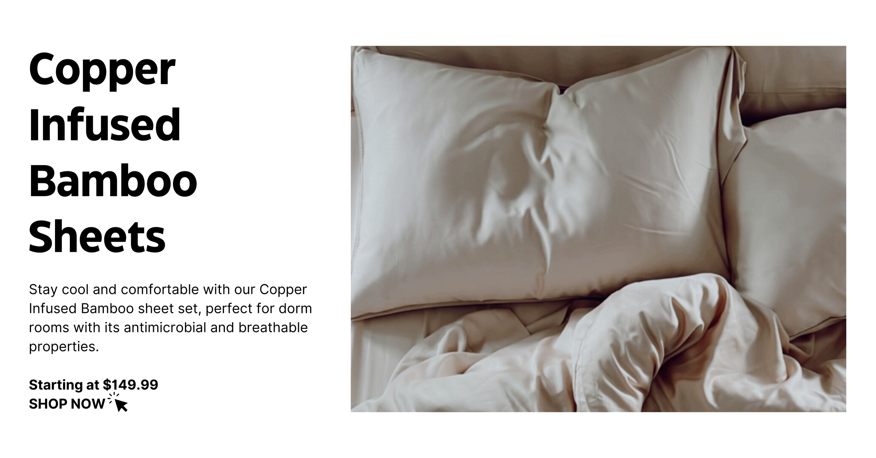 SHOP COPPER INFUSED BAMBOO SHEETS