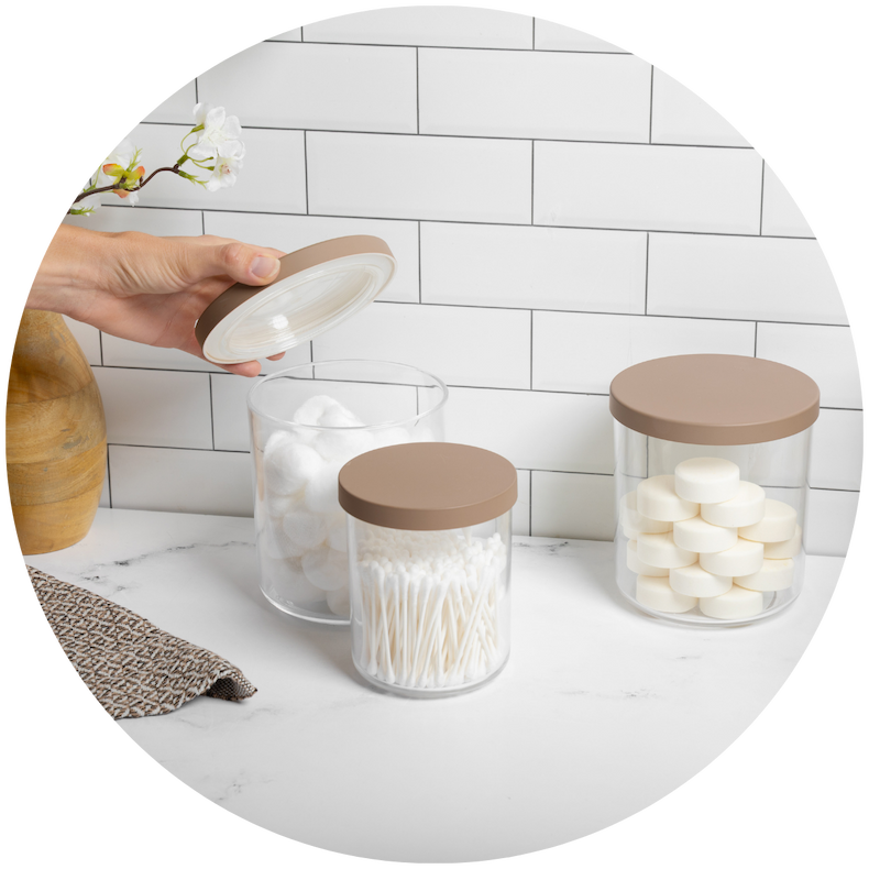 Toiletries in NEAT Method canisters