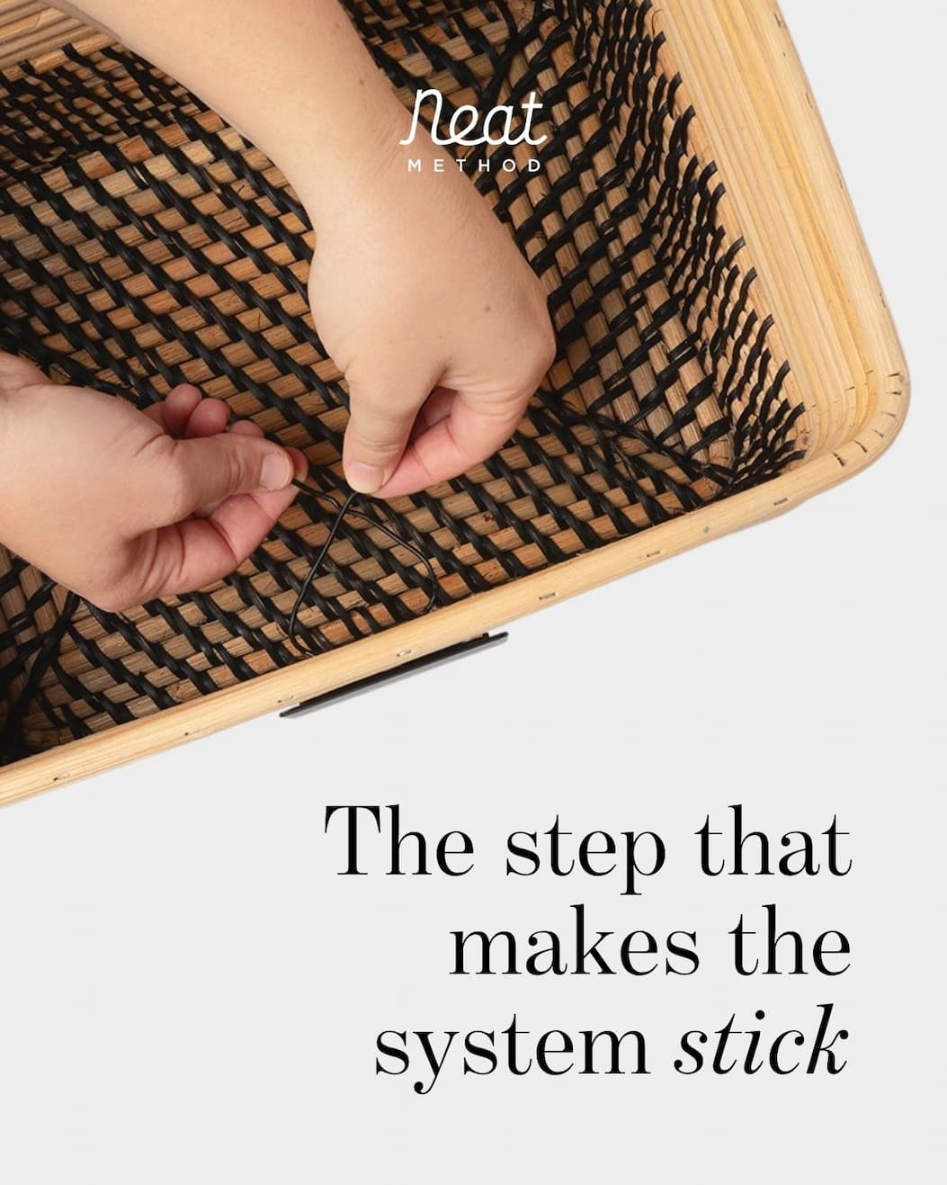 The step that makes the system stick