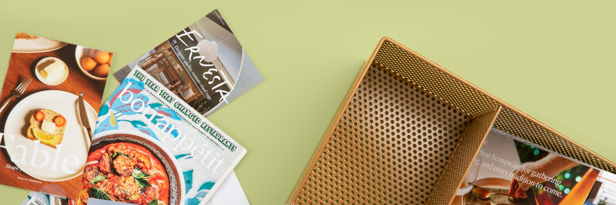 Perforated Basket to help with sorting mail