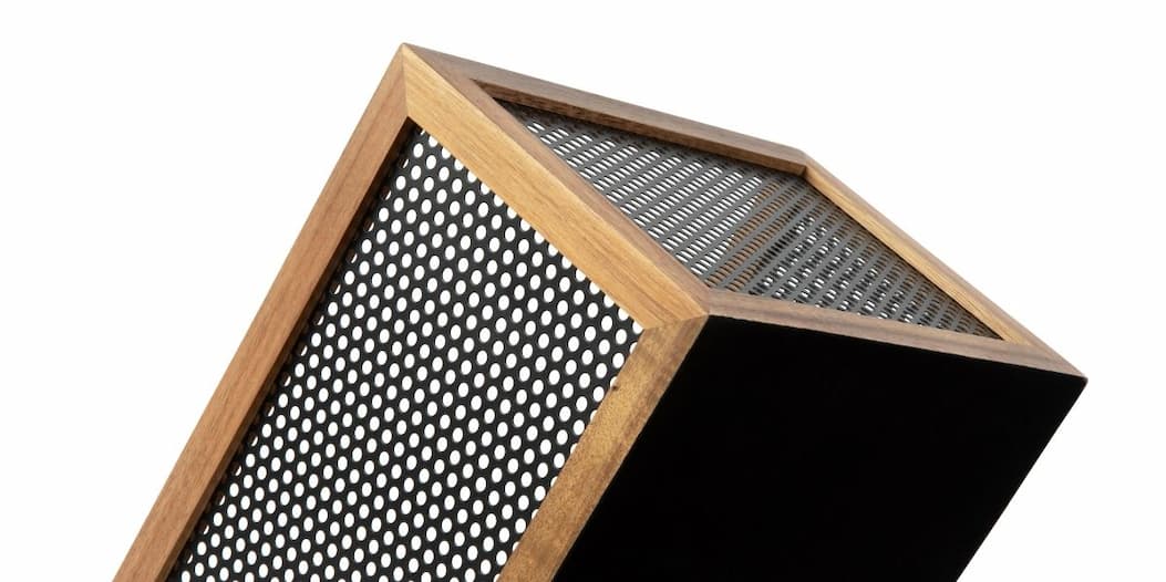 Perforated acacia basket