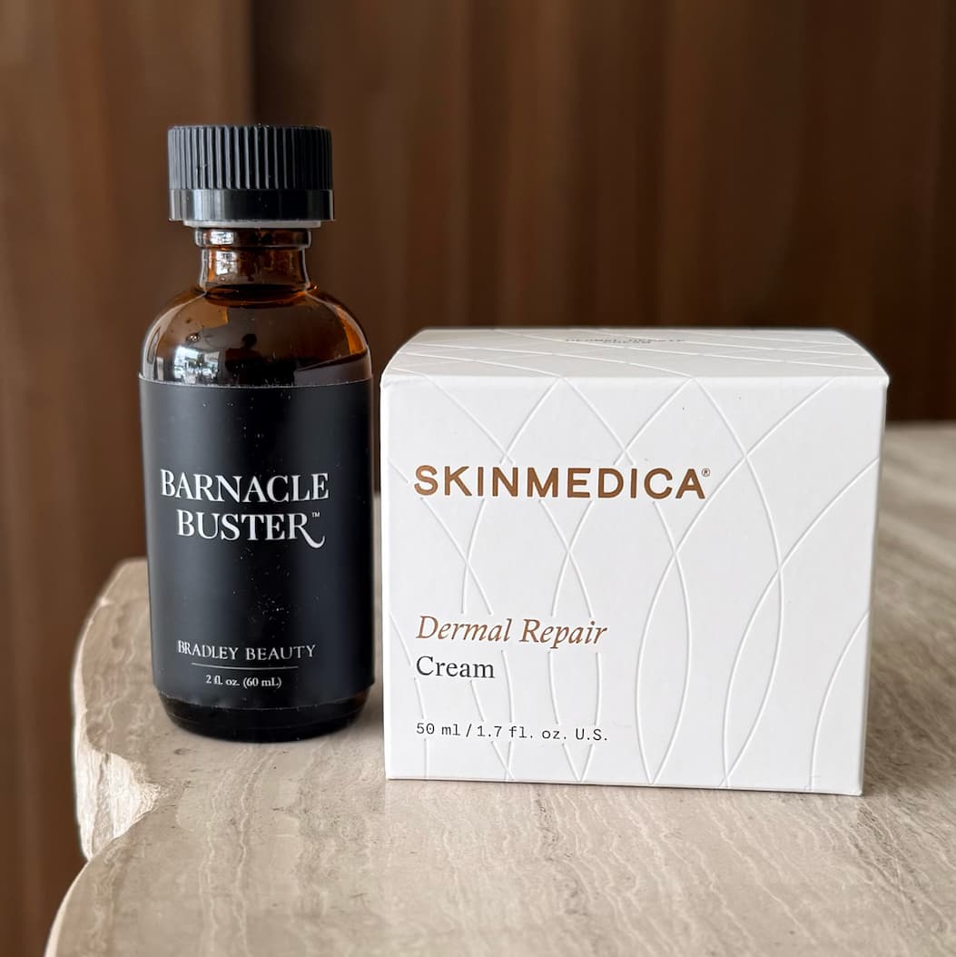 Barnacle Buster and SkinMedica Dermal Repair Cream