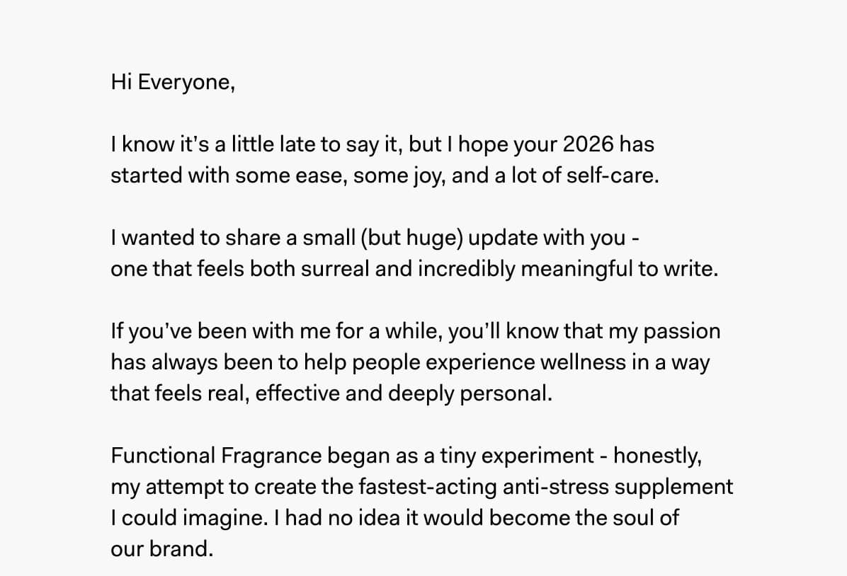 Sincere Letter from the CEO + Co founder