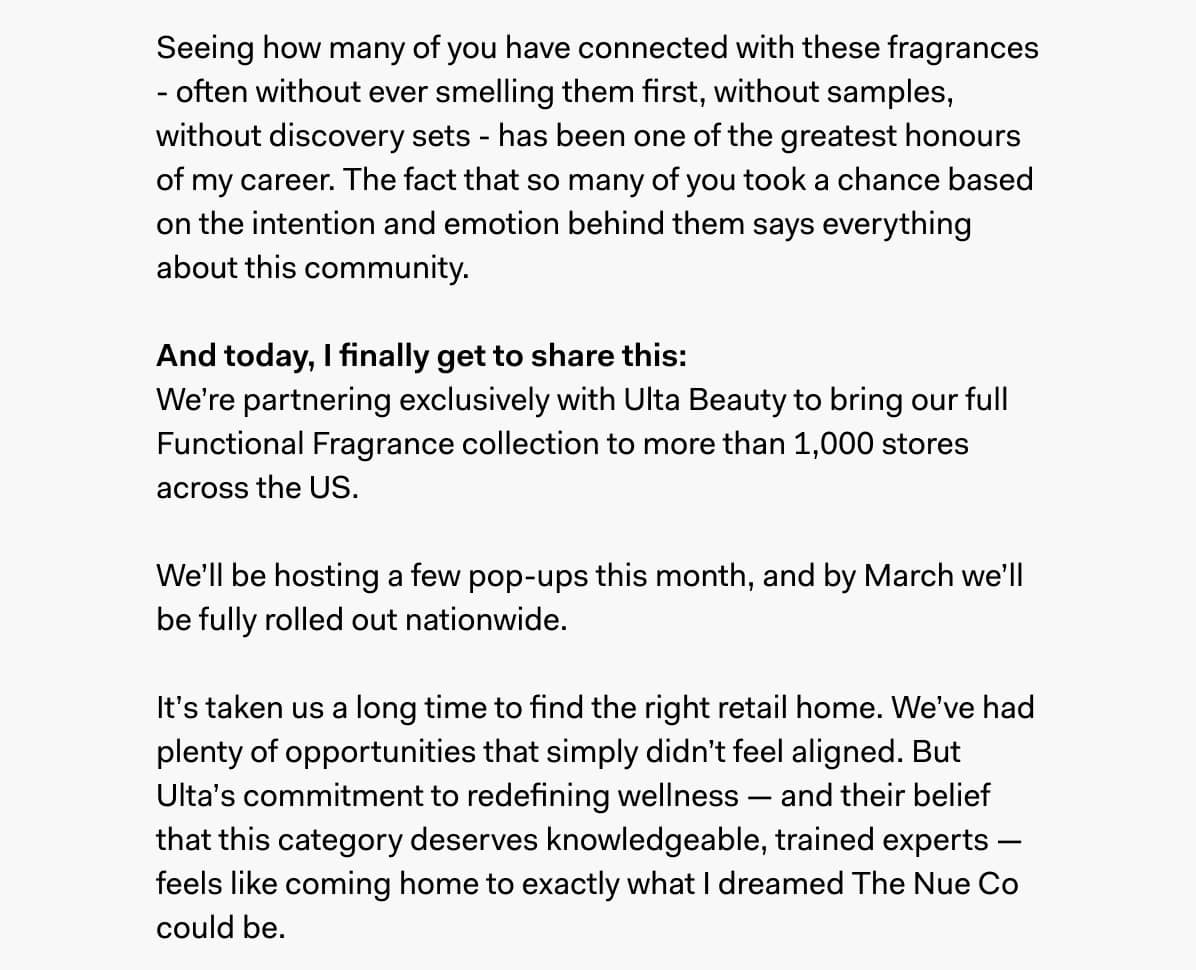 Sincere Letter from the CEO