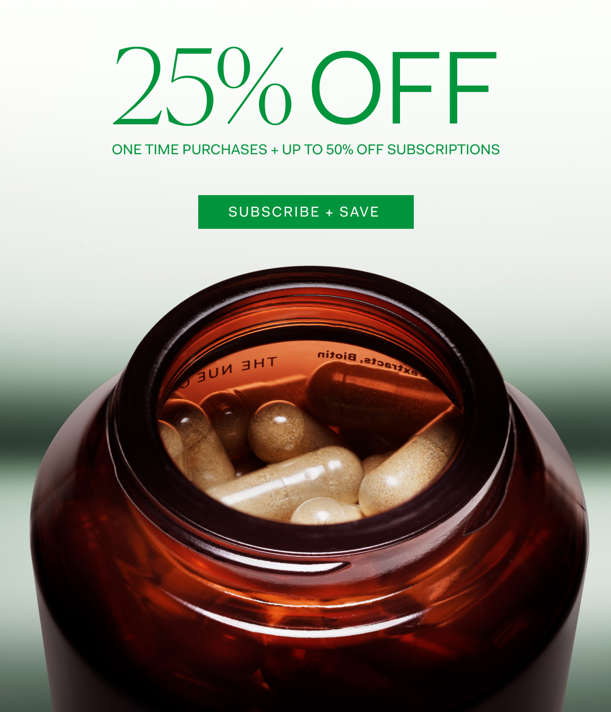 Up to 50% off subscriptions