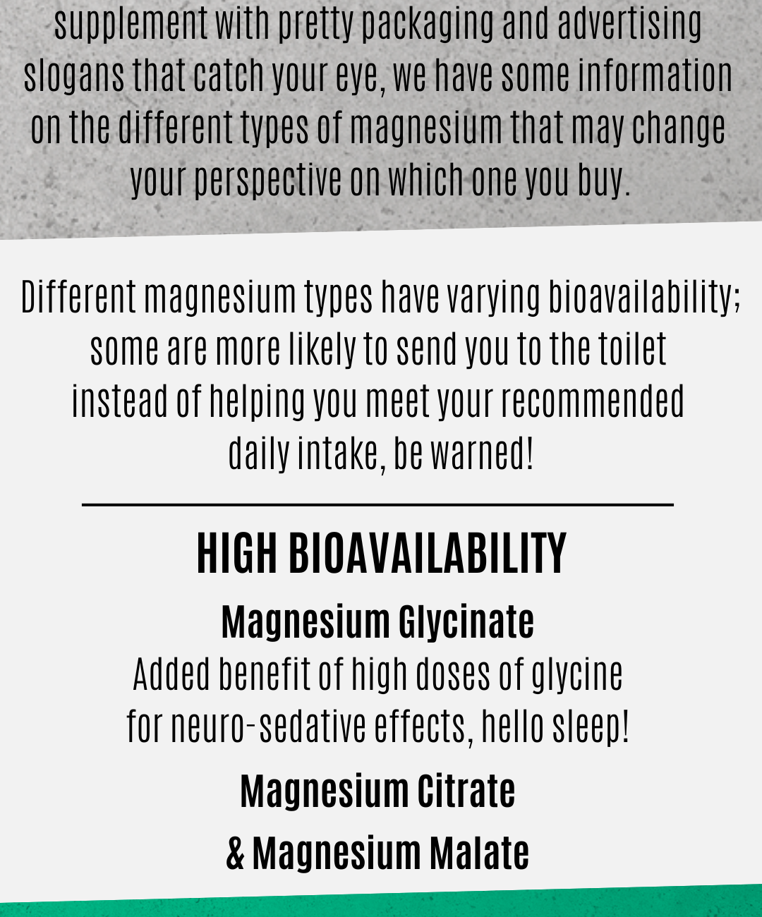The many types of Magnesium ATP Science