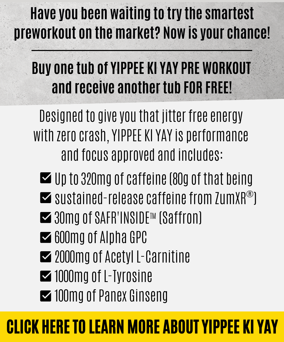 YIPPEE KI YAY BOGO DEAL ATP Science