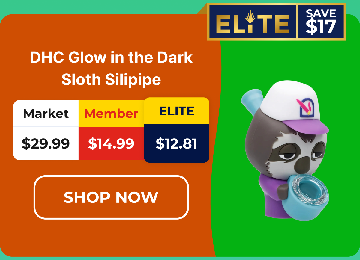 DHC Glow in the Dark Sloth Silipipe
