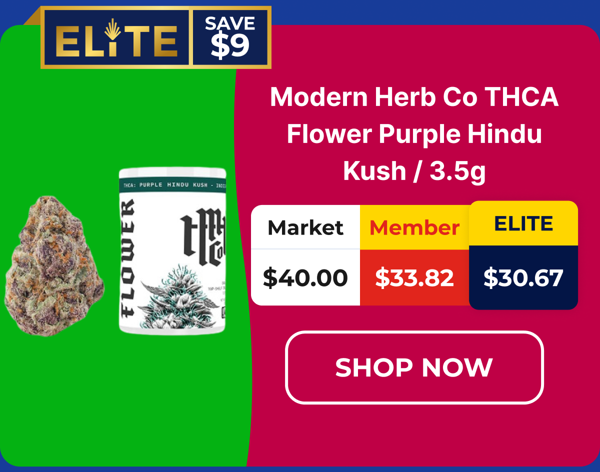 Modern Herb Co THCA Flower Purple Hindu Kush / 3.5g