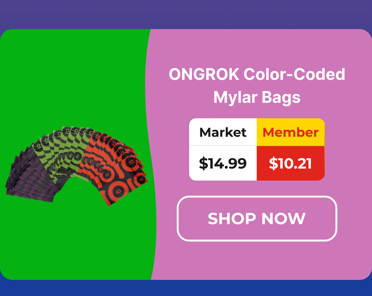 ONGROK Color-Coded Mylar Bags