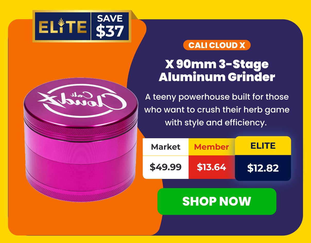 Cali Cloud X 90mm 3-Stage Aluminum Grinder