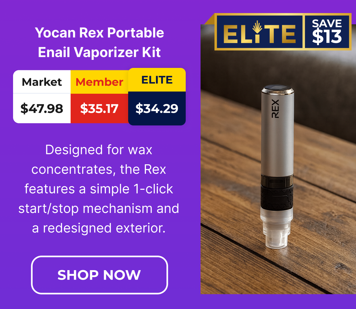 Yocan Rex Portable Enail Vaporizer Kit