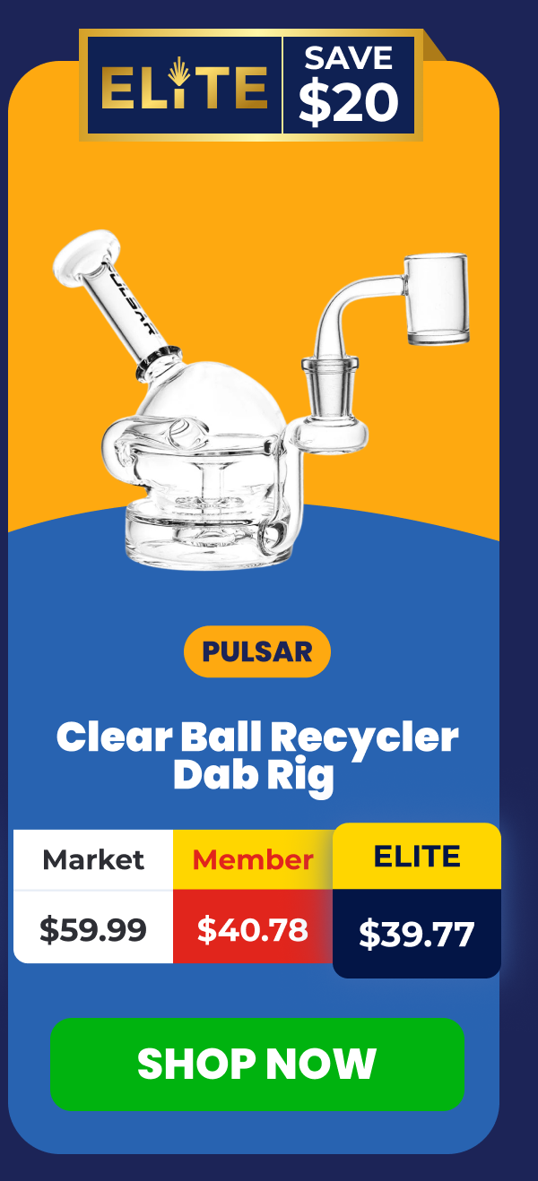 Clear Ball Recycler Dab Rig 