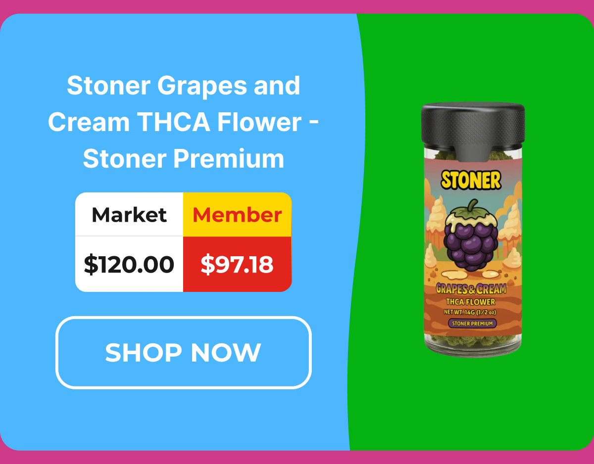 Stoner Grapes and Cream THCA Flower - Stoner Premium