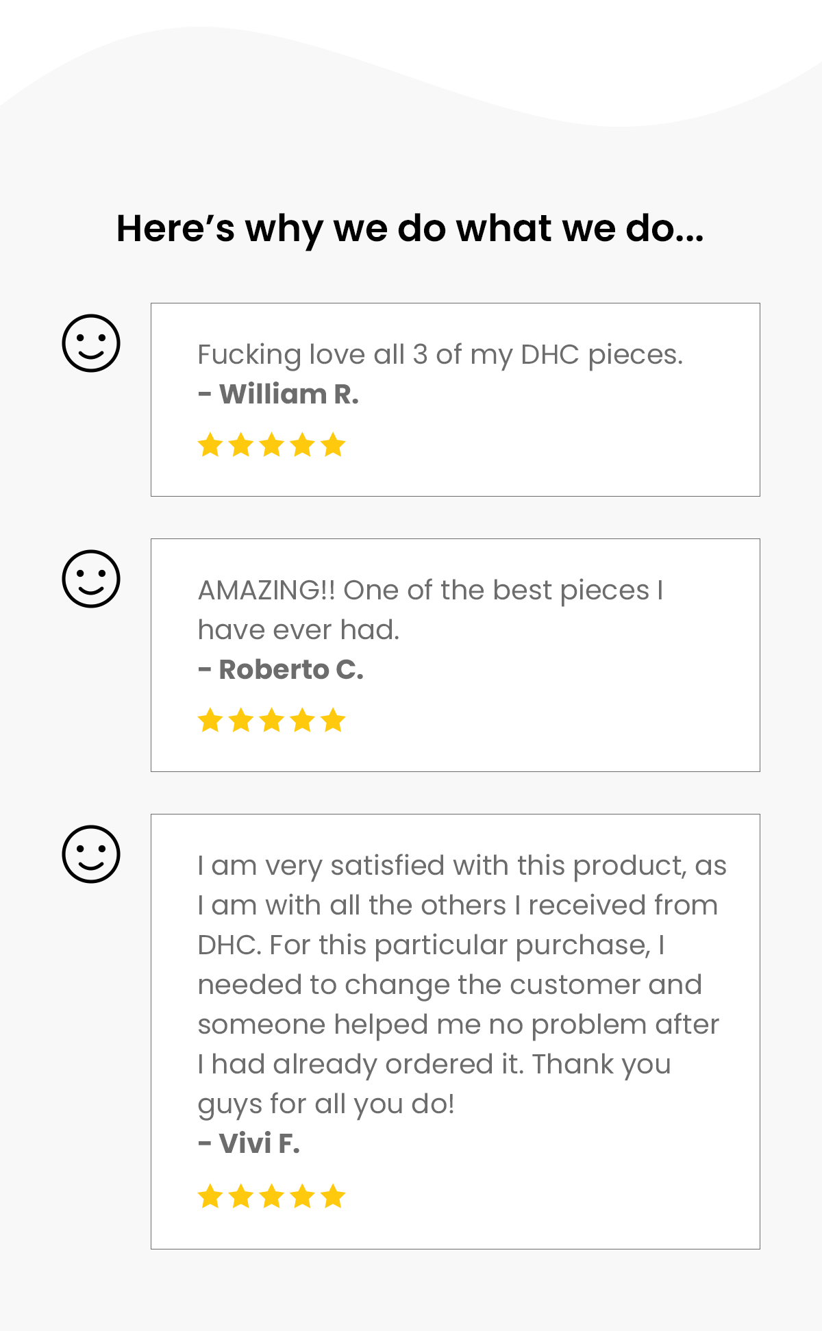 Here's why we do what we do | Customer Testimonials