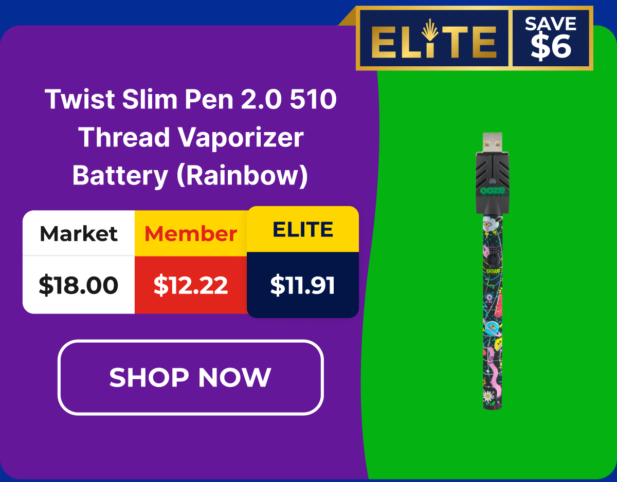 Twist Slim Pen 2.0 510 Thread Vaporizer Battery (Rainbow)