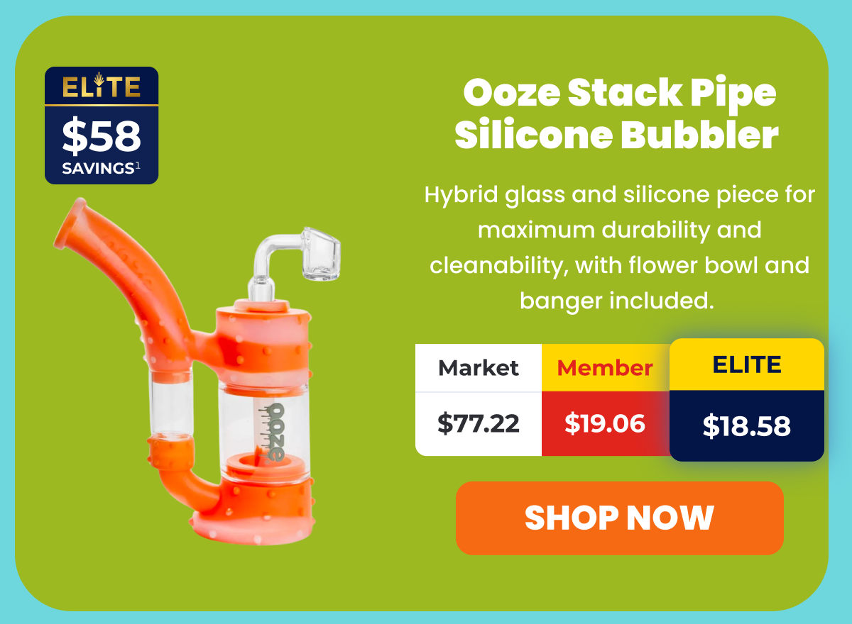 Ooze Stack Pipe Silicone Bubbler 