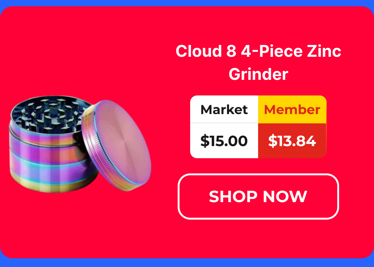 Cloud 8 4-Piece Zinc Grinder