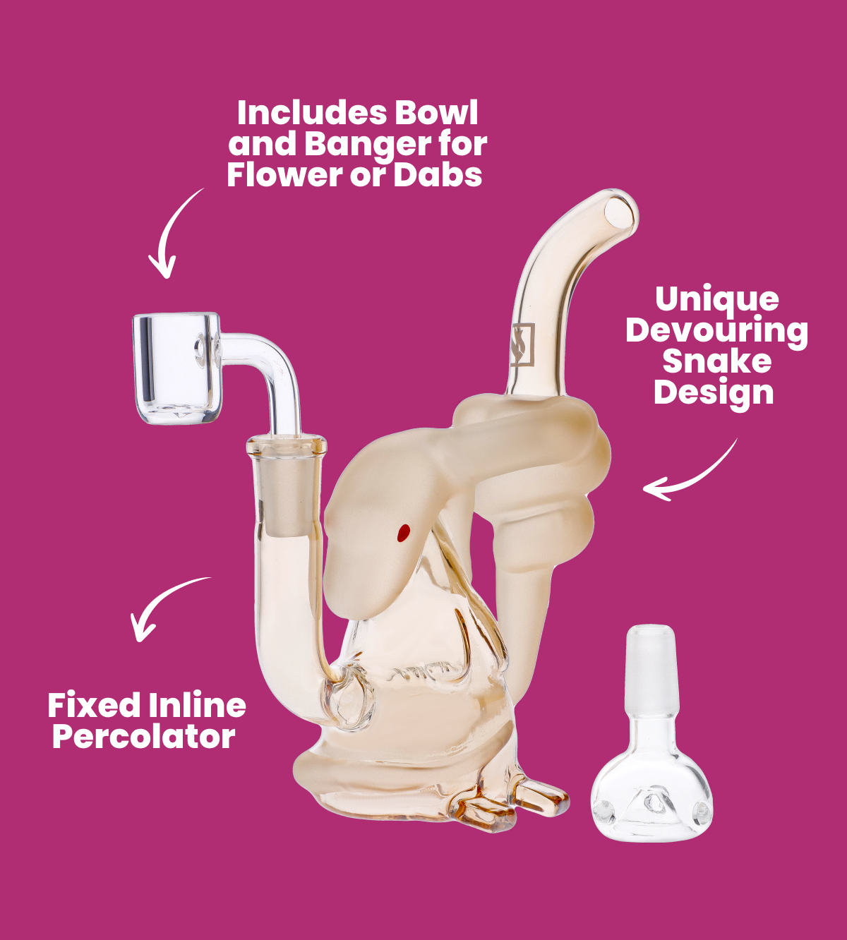 Includes Bowl and Banger for Flower or Dabs 