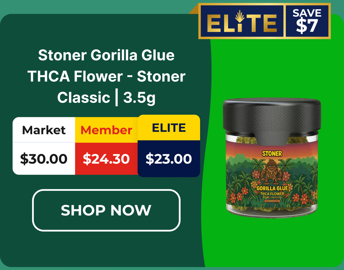 Stoner Gorilla Glue THCA Flower - Stoner Classic | 3.5g