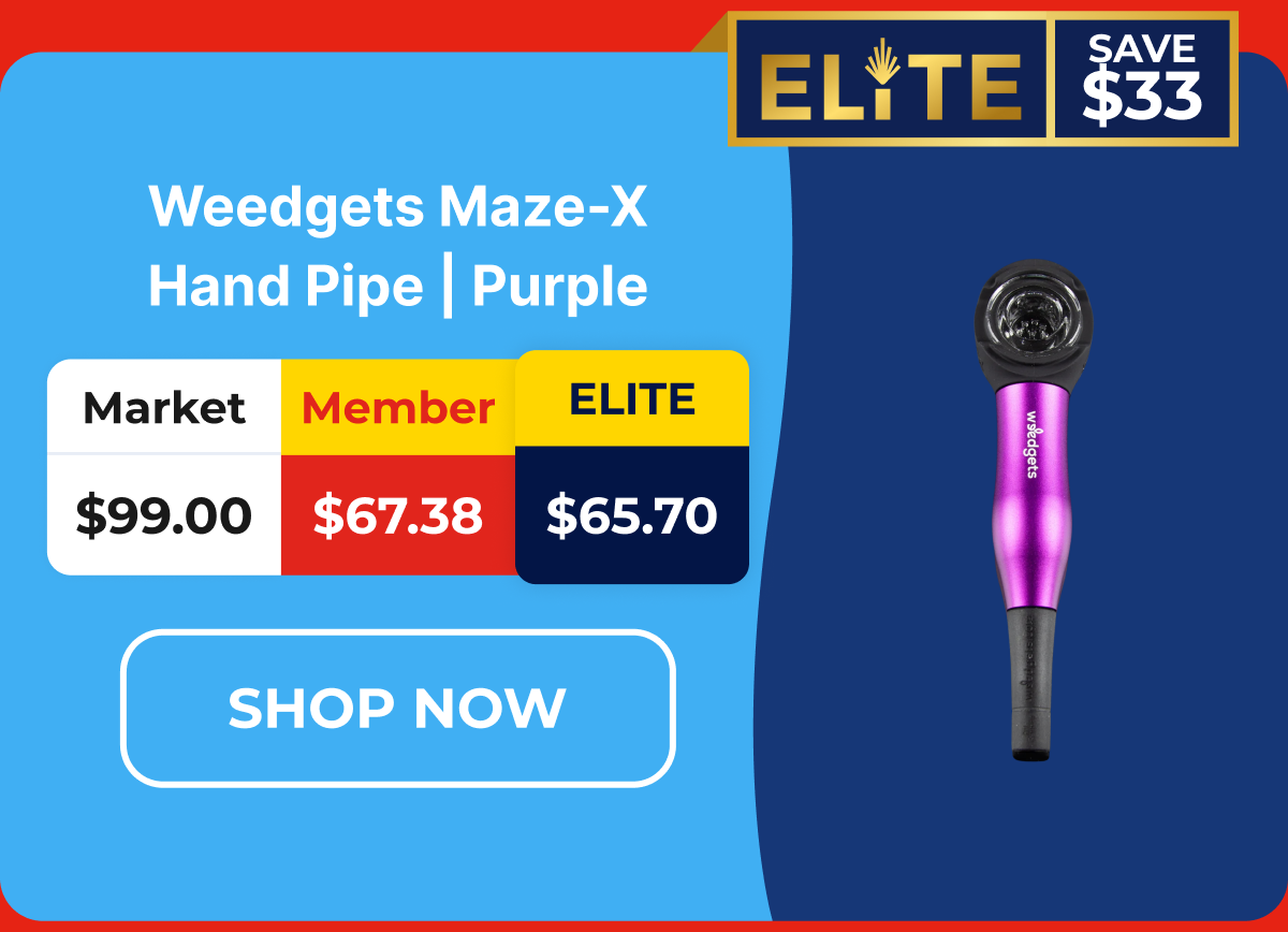 Weedgets Maze-X Hand Pipe | Purple