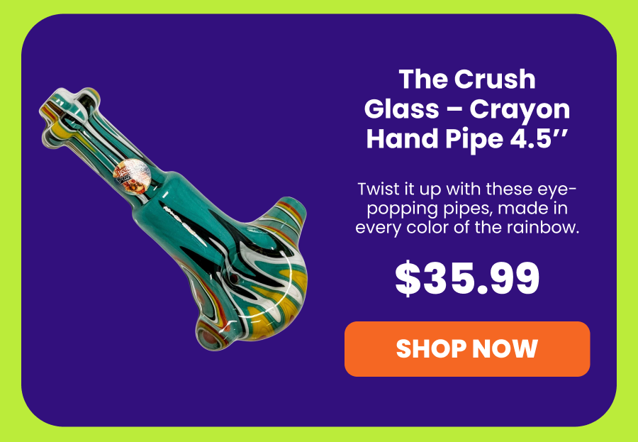 The Crush Glass - Crayon Hand Pipe 4.5''