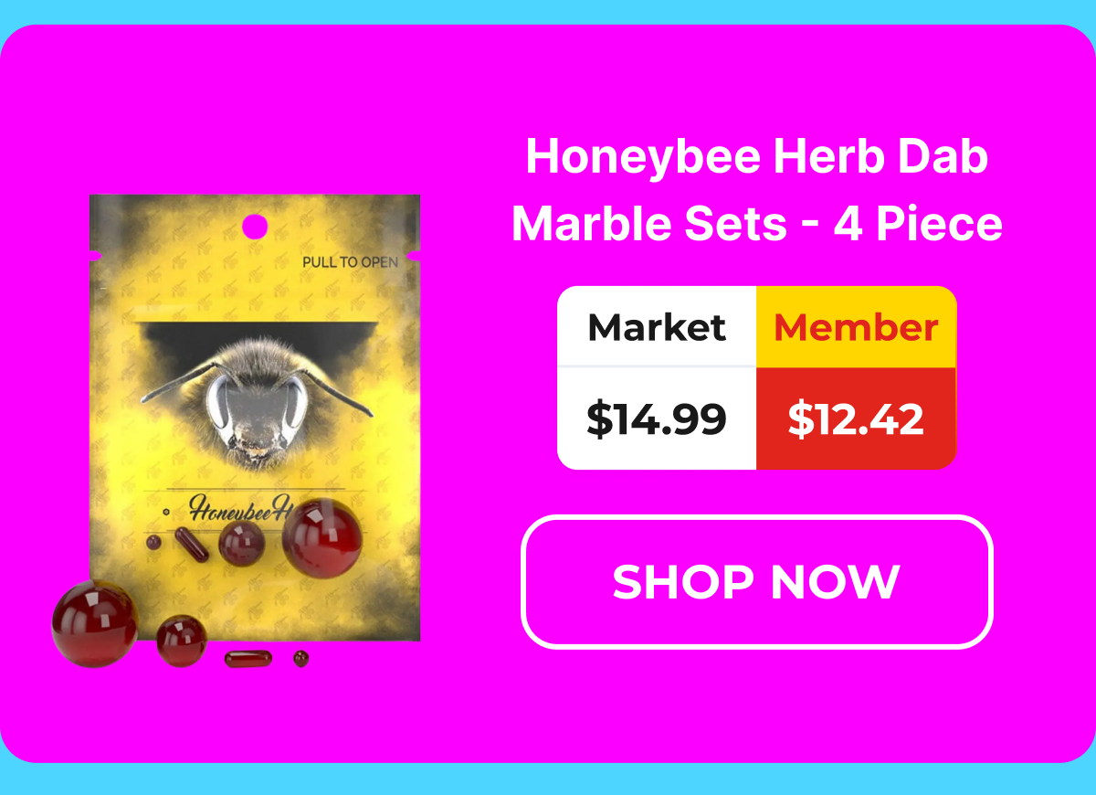 Honeybee Herb Dab Marble Sets - 4 Piece