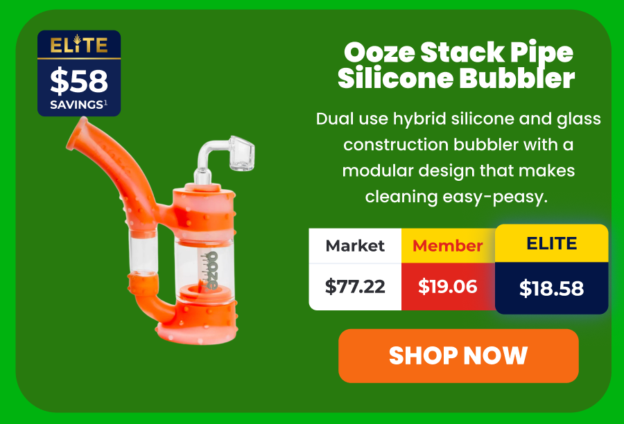 Ooze Stack Pipe Silicone Bubbler 