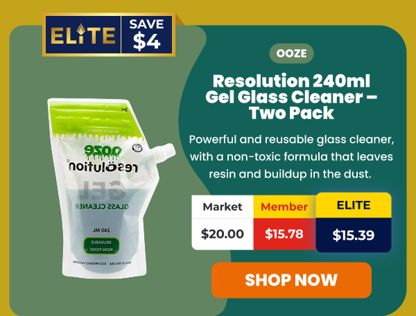 Ooze Resolution 240ml Gel Glass Cleaner - Two Pack