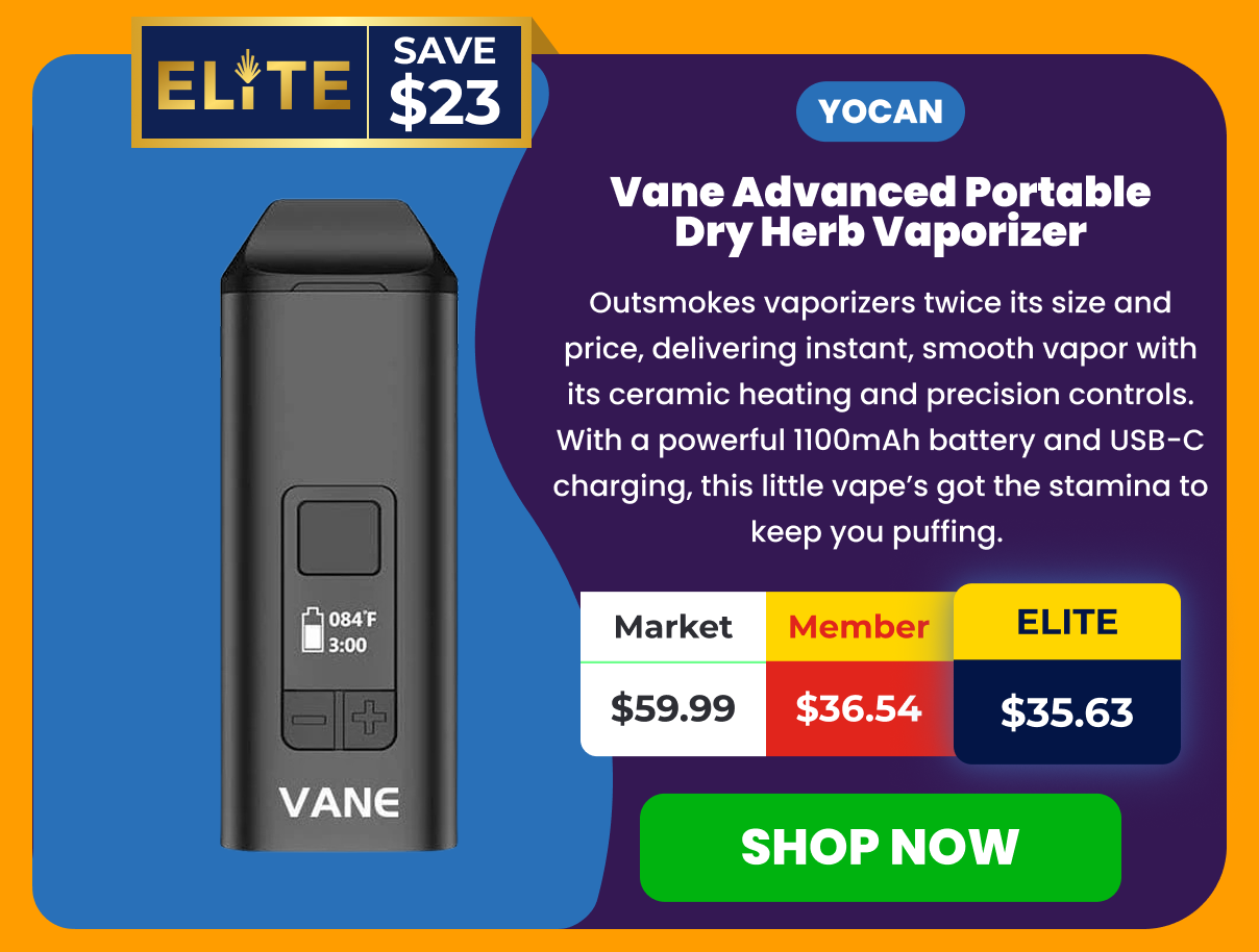 Yocan Vane Advanced Portable Dry Herb Vaporizer