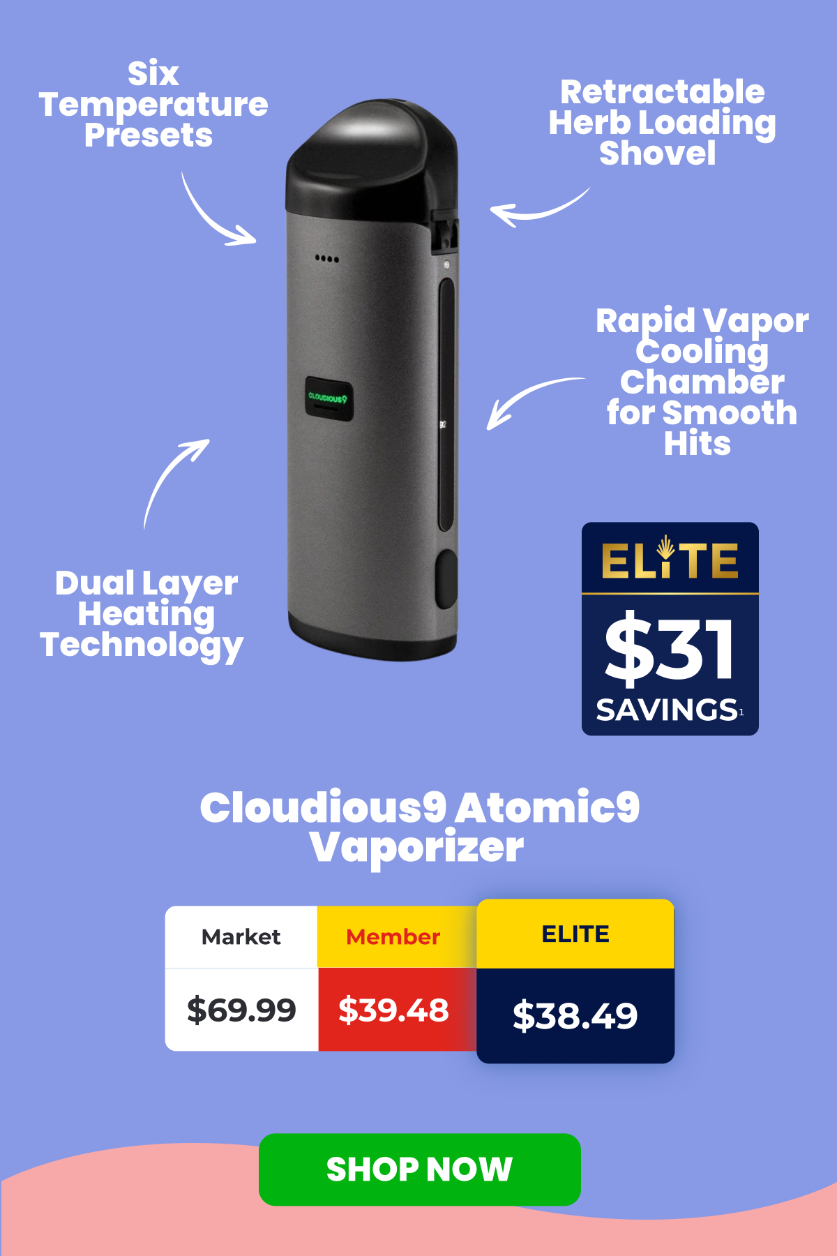 Cloudious9 Atomic9 Vaporizer 