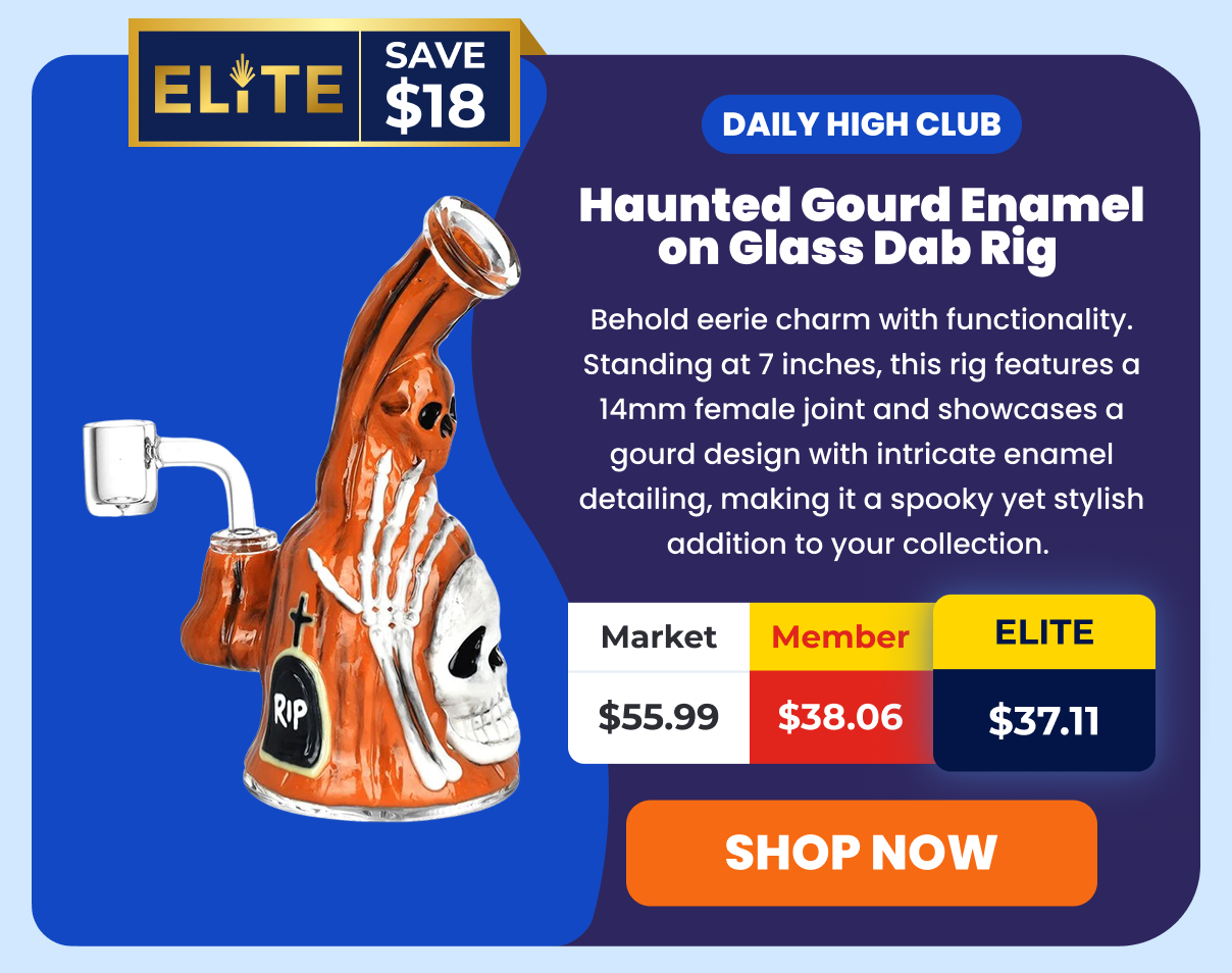 Haunted Gourd Enamel on Glass Dab Rig