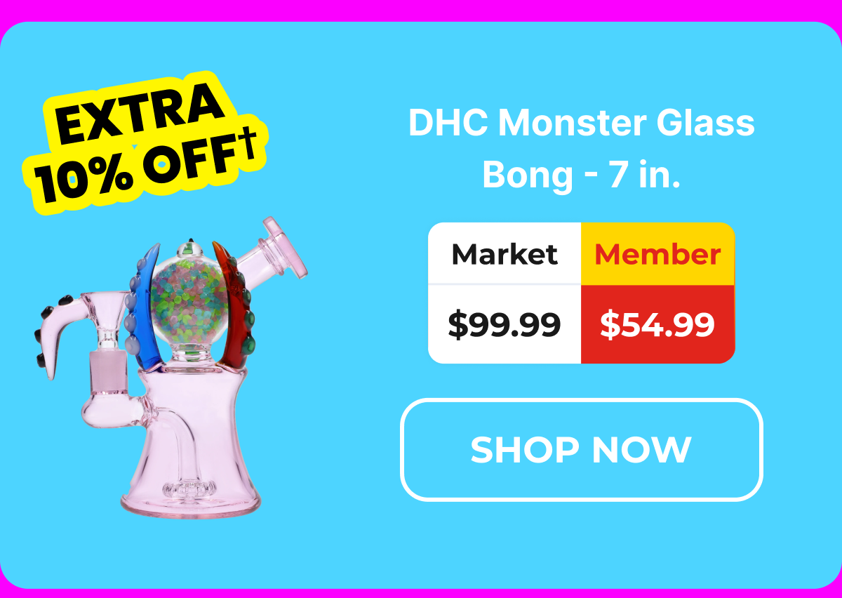 DHC Monster Glass Bong - 7 in.