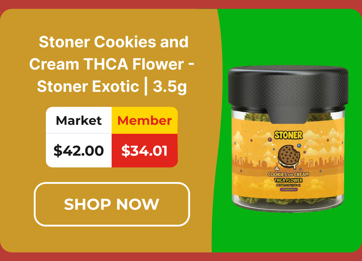 Stoner Cookies and Cream THCA Flower - Stoner Exotic | 3.5g