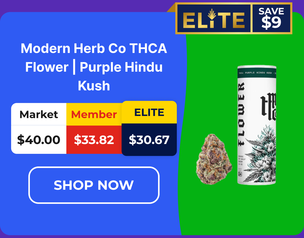 Modern Herb Co THCA Flower | Purple Hindu Kush