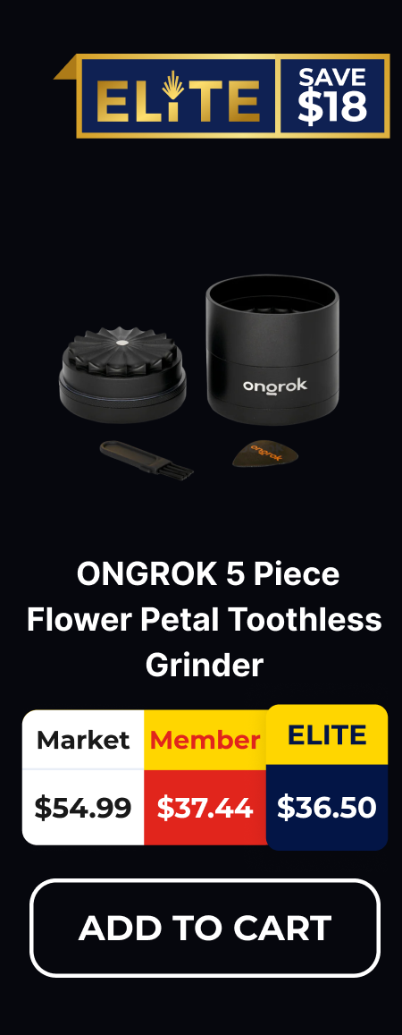 ONGROK 5 Piece Flower Petal Toothless Grinder