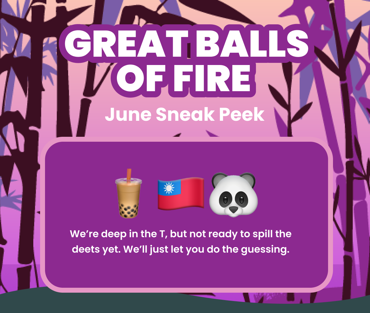 GREAT BALLS OF FIRE 
