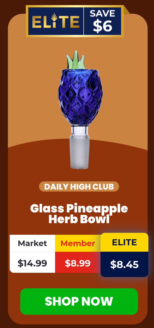 Glass Pineapple Herb Bowl