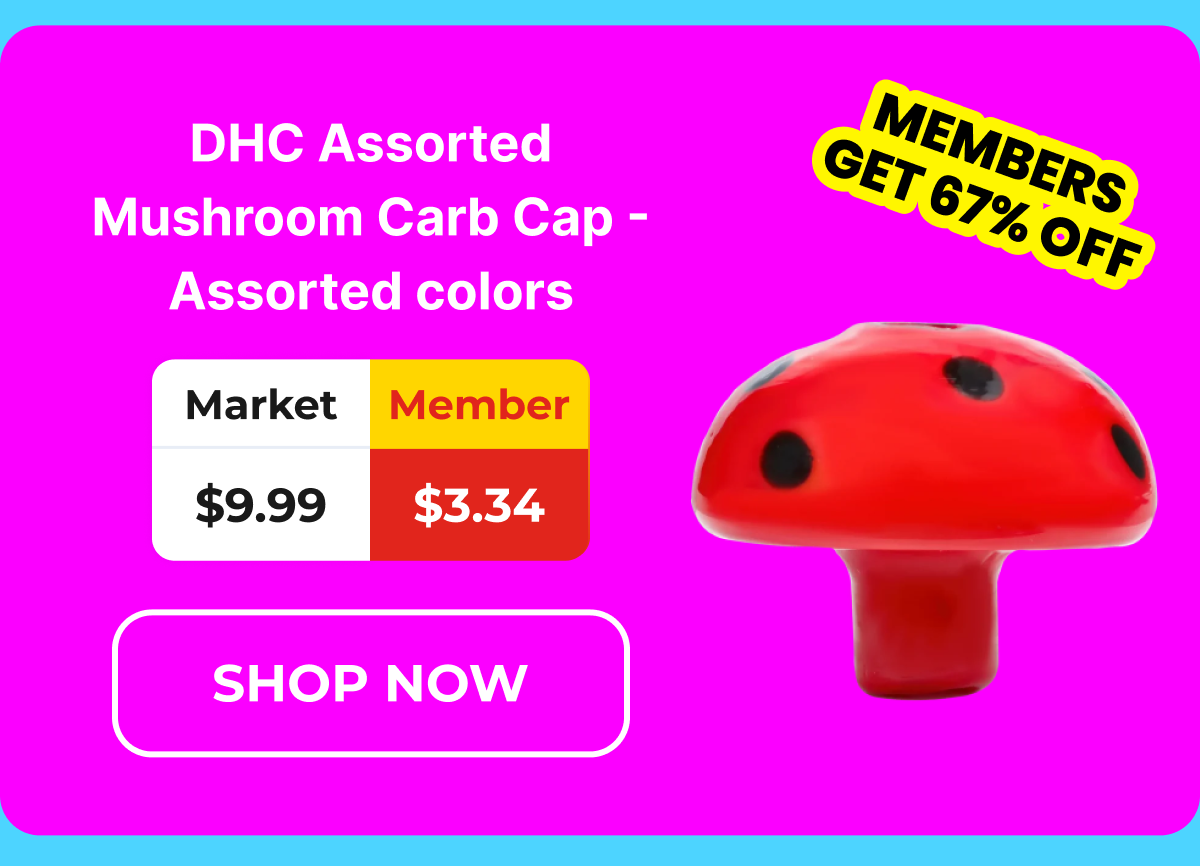 DHC Assorted Mushroom Carb Cap - Assorted colors