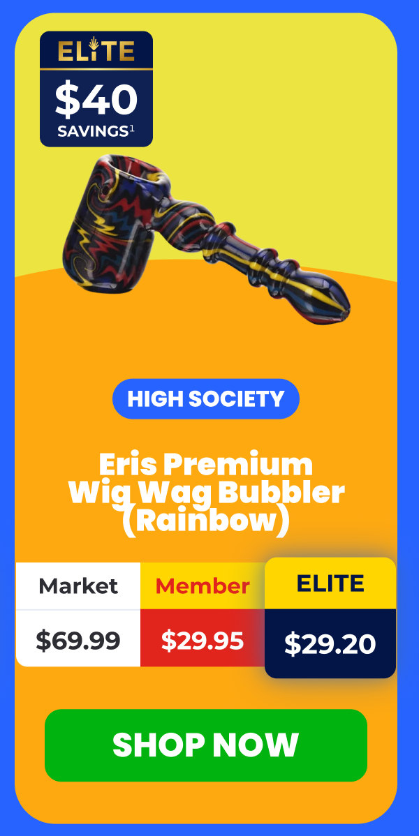 Eris Premium Wig Wag Bubbler (Rainbow)