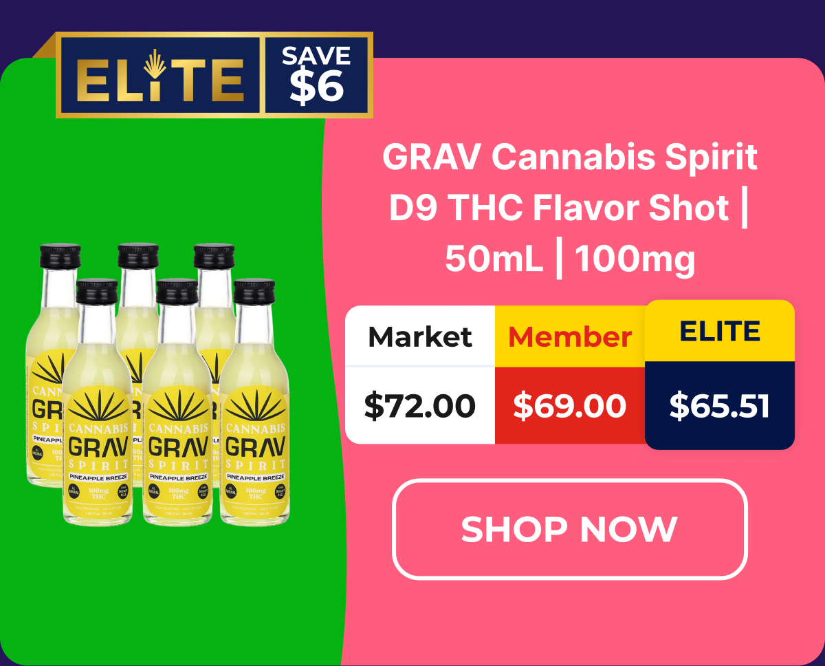 GRAV Cannabis Spirit D9 THC Flavor Shot | 50mL | 100mg