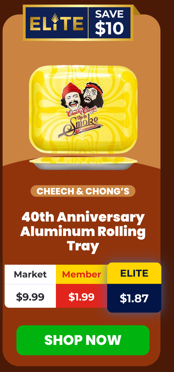 Cheech & Chong's 40th Anniversary Aluminum Rolling Tray