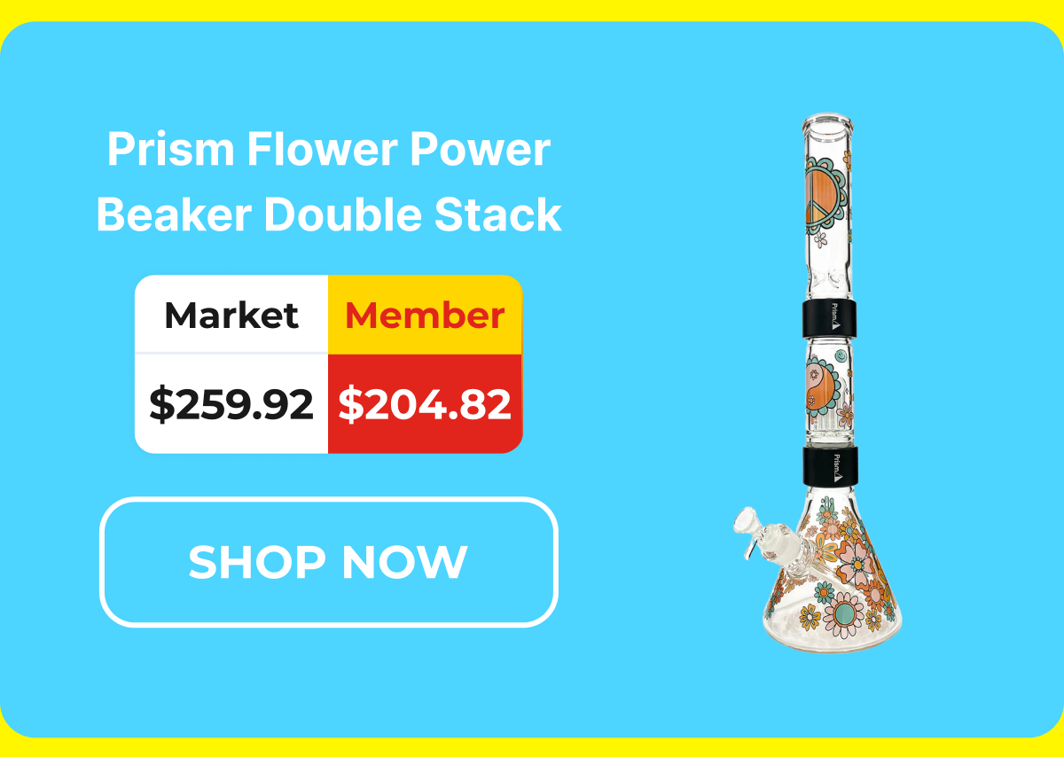 Prism Flower Power Beaker Double Stack