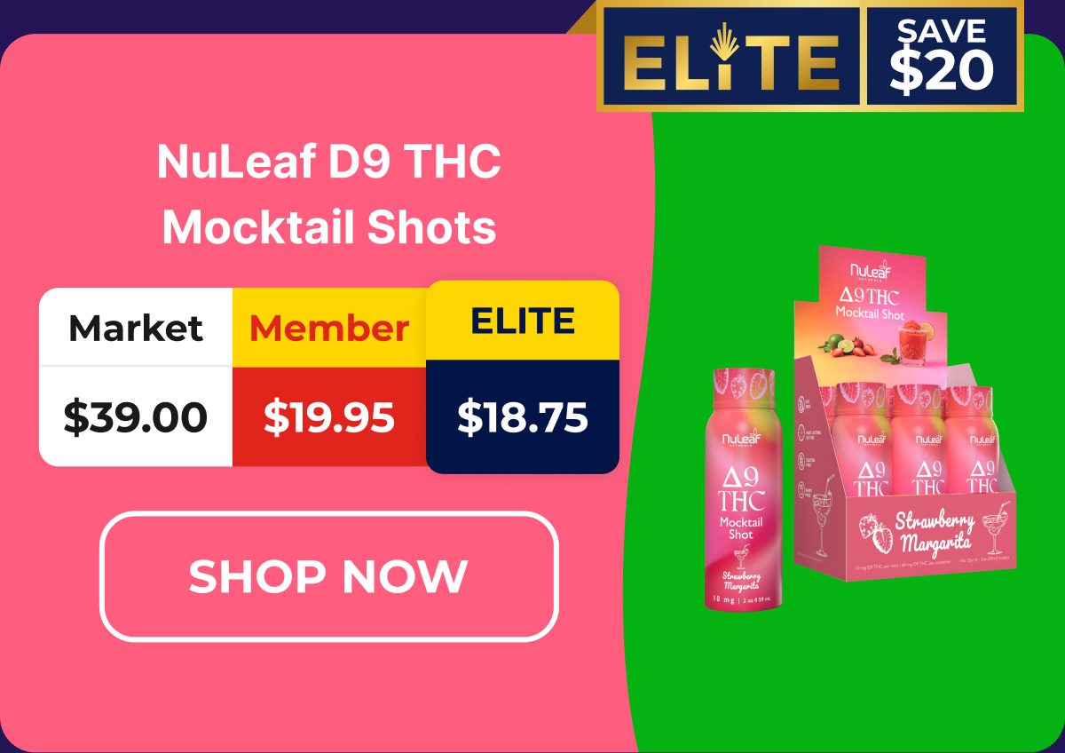NuLeaf D9 THC Mocktail Shots