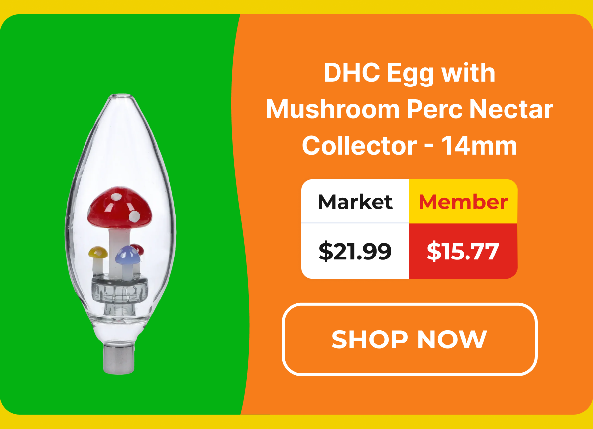 DHC Egg with Mushroom Perc Nectar Collector - 14mm