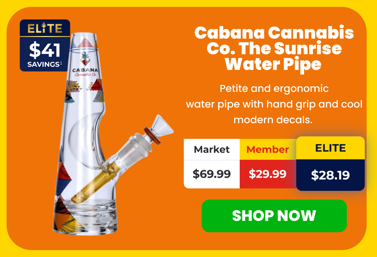 Cabana Cannabis Co. The Sunrise Water Pipe 