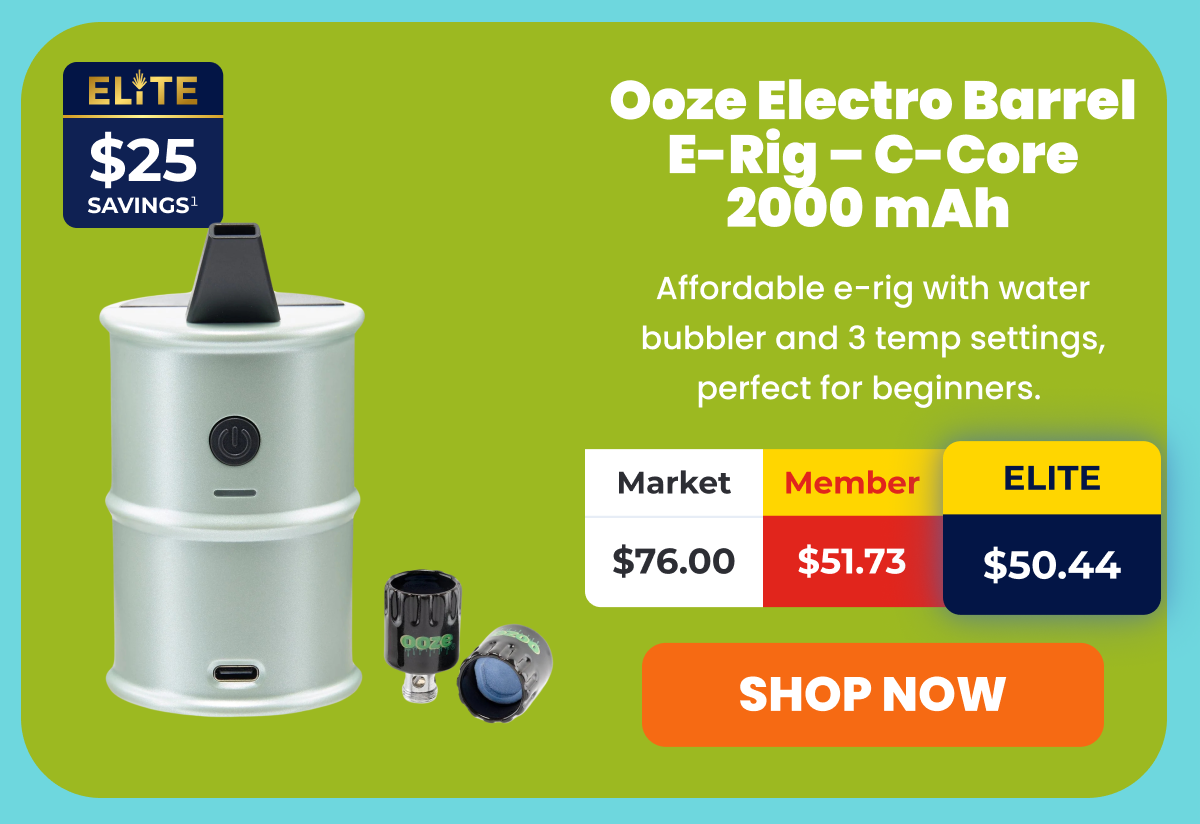 Ooze Electro Barrel E-Rig - C-Core 2000 mAh 