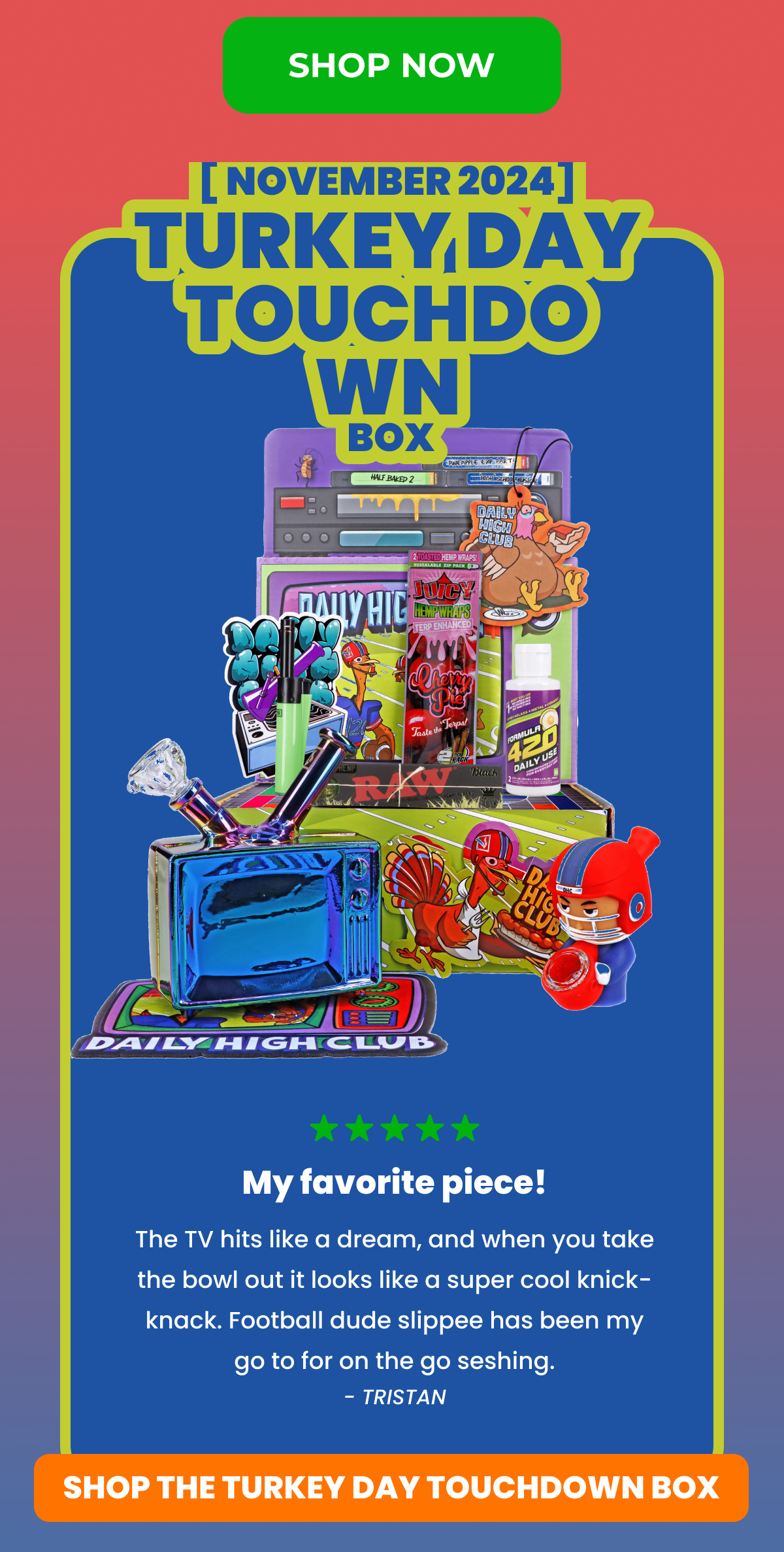 SHOP THE TURKEY DAY TOUCHDOWN BOX