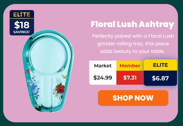 Floral Lush Ashtray 