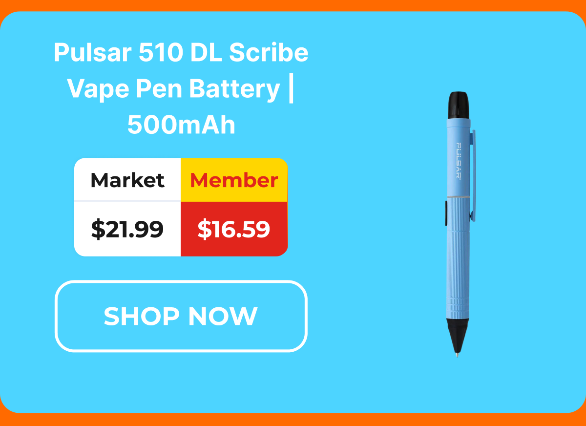 Pulsar 510 DL Scribe Vape Pen Battery | 500mAh